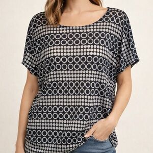 Nice OutbackRed Black and White Blouse size M